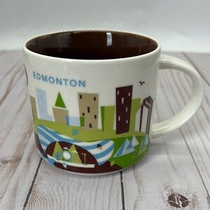 Edmonton Cityscape Mug - White and Brown